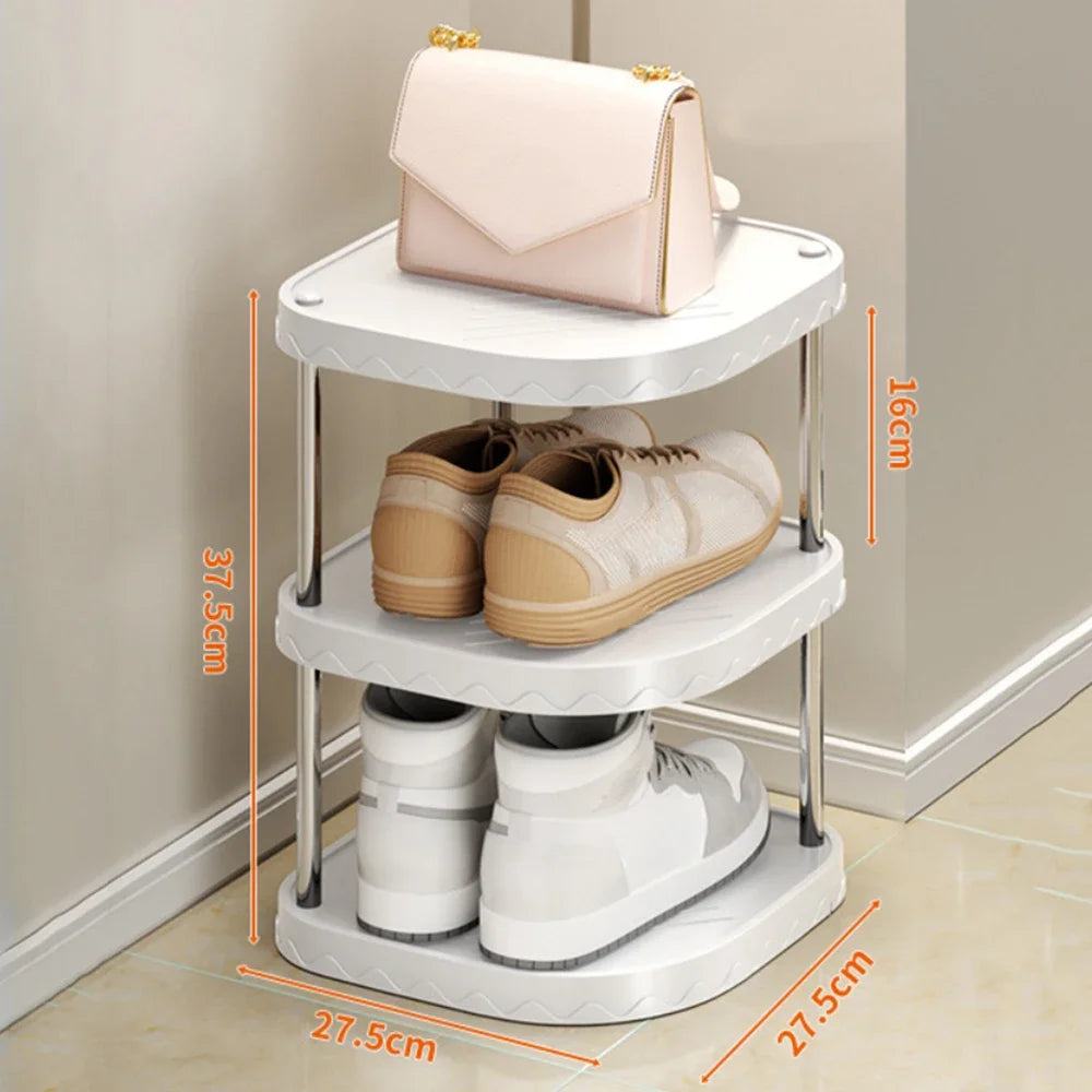 2-6Tier Simple Multi-Layer Shoe Organizer Space-saving Shoe Shelf Shoe Rack for Corridors Entrance Bedroom Shoes Organizer Rack