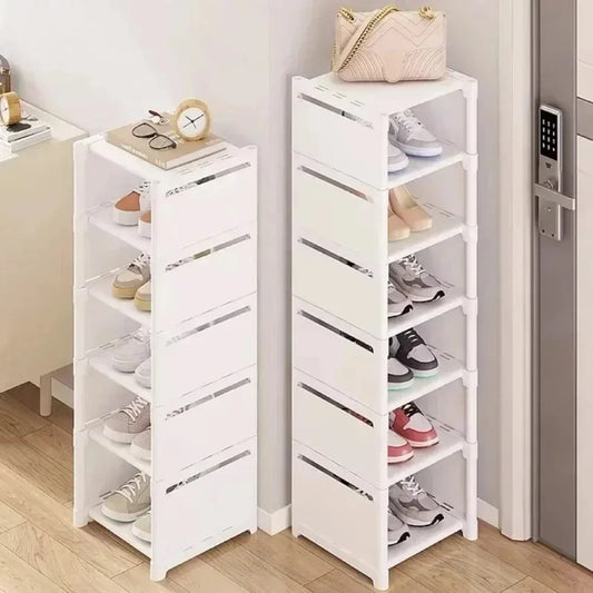 Wall Corner Shoe Rack Multiple Layers Shoe Organizer Space Saving Rack Adjustable Shelf Simple Saving Cabinet Household Products