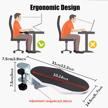 1 PC Computer Arm Support Bracket Suitable for Office Desk Adjusted To Rotate Wrist Support Bracket Extension Tray for Home Use