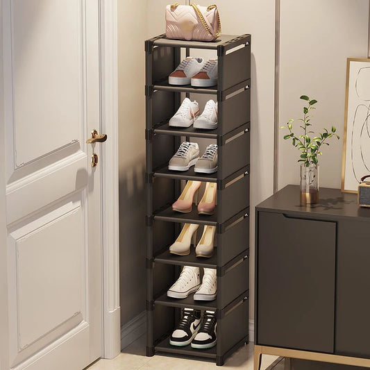 Wall Corner Shoes Shelf Shoe Rack Storage Organizer 5-7laye Shoe Cabinets Shoes Storage Rack Space Saving Sneakers Organizer