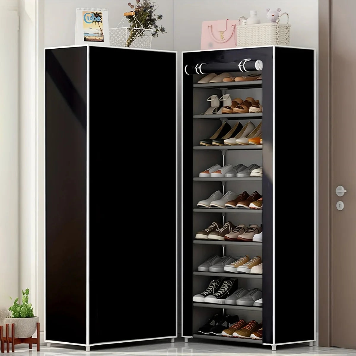 1pc-Furniture Shoe Cabinet Shoes Racks Storage Large Capacity Home Furniture Simple 10 layers